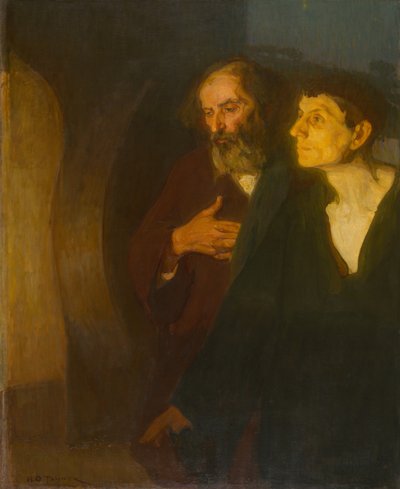 Kaksi opetuslasta haudalla tekijältä Henry Ossawa Tanner
