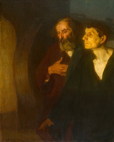 Kaksi opetuslasta haudalla, n. 1906. tekijältä Henry Ossawa Tanner