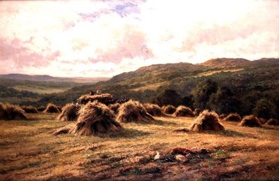 Sadonkorjuuaika (öljy kankaalle) tekijältä Henry Parker