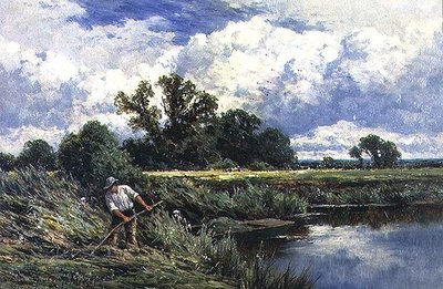 Lea-joki lähellä Broxbournea Hertfordshiressä tekijältä Henry Parker