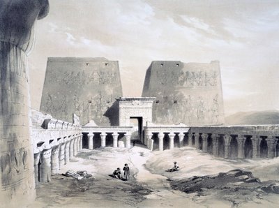 Edfou, 1800-luku tekijältä Henry Pilleau