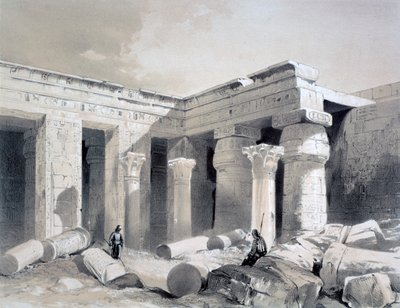 Medinet Abou, Thebes, Egypti, 1800-luku tekijältä Henry Pilleau