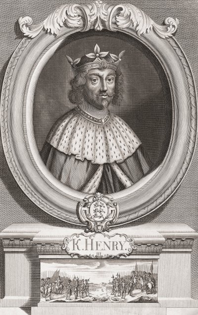 Henrik III, Englannin kuningas. Muotokuva tekijältä Henry Roberts