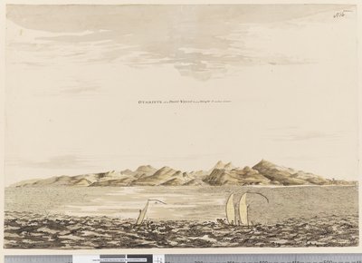Sivu 16 Otaheite, kun Point Venus kantaa S.W. W. 5 mailia kaukana, 1768-75 (wc) tekijältä Henry Roberts