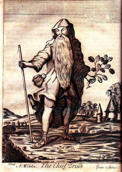 Päädruidi Mona Antiqua Restauratasta, 1723 tekijältä Henry Rowlands