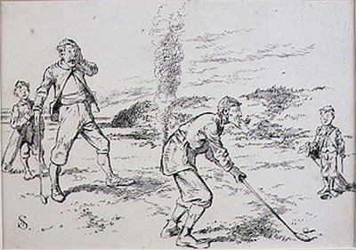 The Absent Minded Golfer, kuvitus 