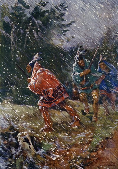 Metsästys kovalla säällä tekijältä Henry Sandham
