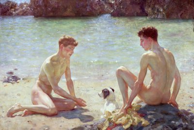 Huonekalut ja erilaiset esineet 1100- ja 1300-luvuilta tekijältä Henry Scott Tuke