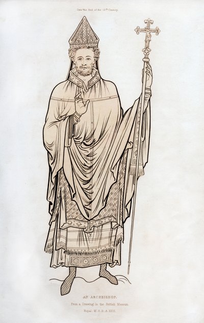 Arkkipiispa, 1100-luvun lopulla, 1843. tekijältä Henry Shaw