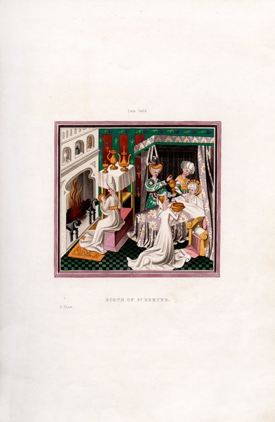 St Edmundin syntymä, 1433, 1843. tekijältä Henry Shaw