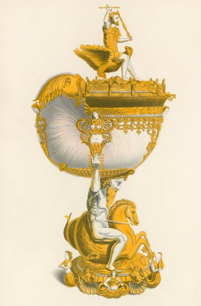 Cup, hänen Majesteettinsa kokoelmassa Windsorissa, n. 1530 tekijältä Henry Shaw