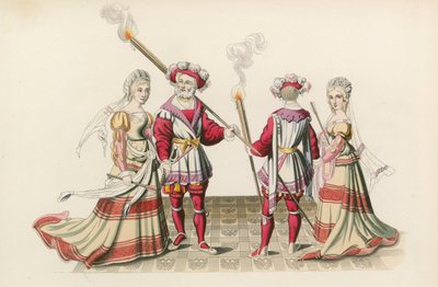 Figuurit seinävaatteista, 1500-luvun alku tekijältä Henry Shaw