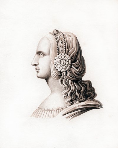 Päähine, 1500-luvun alku, 1843. tekijältä Henry Shaw