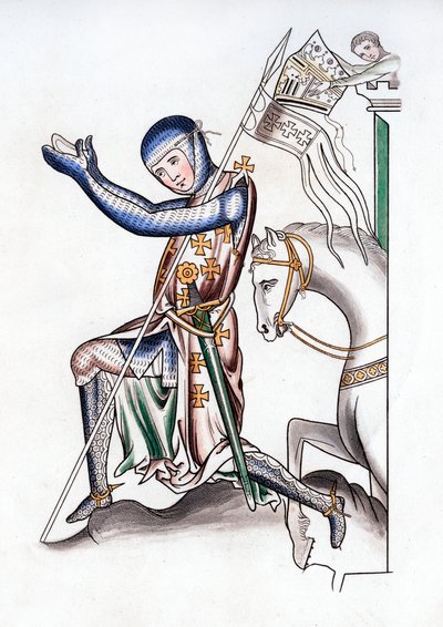 Ritari, 1100-luvun loppu, 1843. tekijältä Henry Shaw