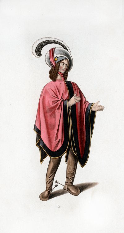 Miesten mekko, c1480, 1843. tekijältä Henry Shaw