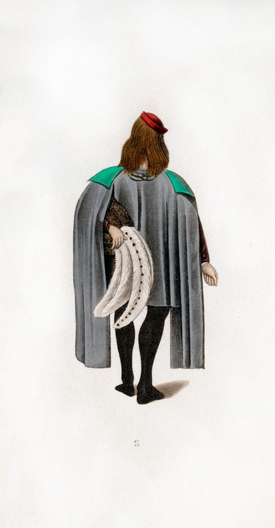 Miesten mekko, c1480, 1843. tekijältä Henry Shaw