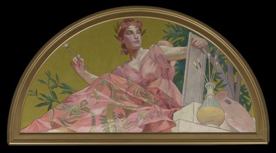 Maalauksen muusa, 1893 tekijältä Henry Siddons Mowbray