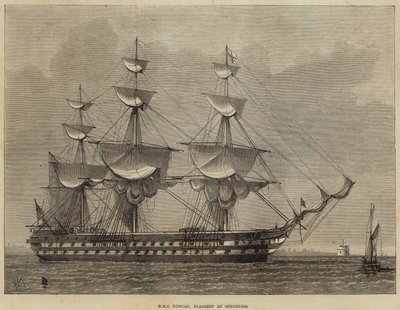 HMS Duncan, Sheernessin lippulaiva tekijältä Henry Spernon Tozer