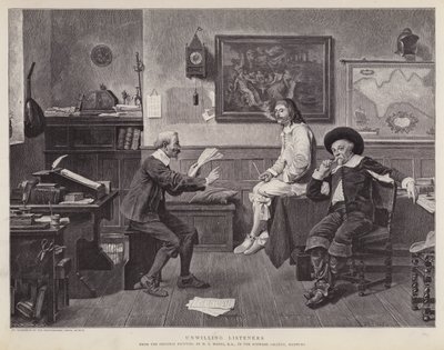 Haluttomat kuuntelijat (litho) tekijältä Henry Stacey (after) Marks
