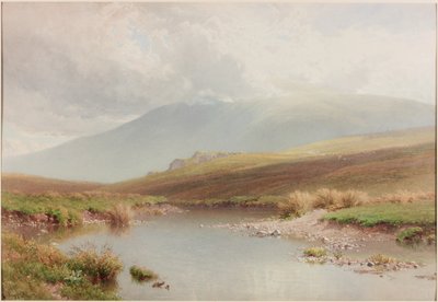 Vuoristoinen maisema, 1800-luvun loppu tekijältä Henry Sutton Palmer