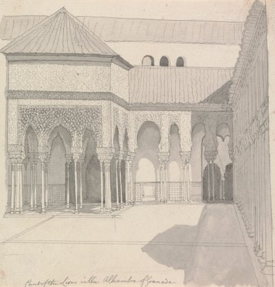 Leijonien tuomioistuin Granadan Alhambrassa tekijältä Henry Swinburne