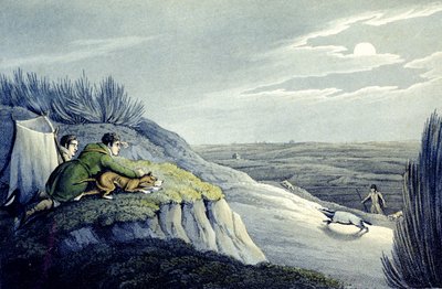 Mäyränpyynti Ison-Britannian kansallisurheilusta, kaiverrettu J.H. Clarke tekijältä Henry Thomas (after) Alken
