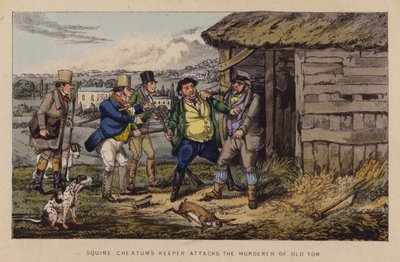 Kuvitus Jorrocksille Jollities ja Jollities (väri litho) tekijältä Henry Thomas (after) Alken