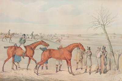 Estejuoksu: Voittaja, 1827 tekijältä Henry Thomas Alken