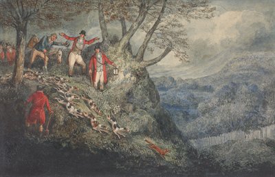 C.J. Apperleyn (”Nimrod”) kuvitus teokseen ”The Life of a Sportsman”: ”Yökuva Sir Thomas Mostynin seurassa” tekijältä Henry Thomas Alken