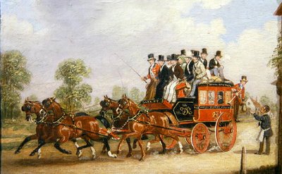 Valmennuskohtaus (öljy kankaalle) tekijältä Henry Thomas Alken