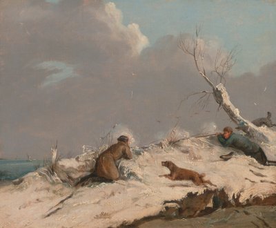 Ankan ammunta talvella tekijältä Henry Thomas Alken