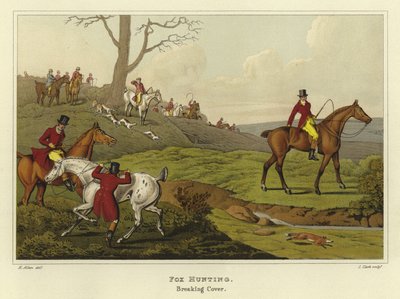 Ketun metsästys (chromolitho) tekijältä Henry Thomas Alken