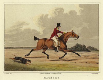Hackney (chromolitho) tekijältä Henry Thomas Alken