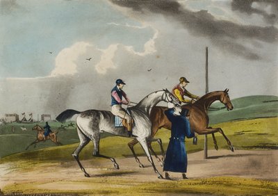 Valmistautuminen lähtöön (akvatinta) tekijältä Henry Thomas Alken