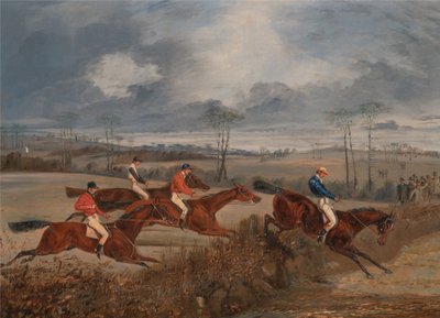 Kohtauksia estejuoksusta: Taking a Hedge tekijältä Henry Thomas Alken