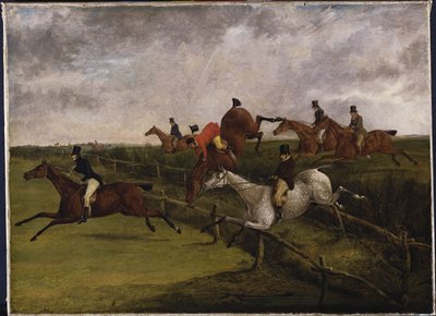 Grand Leicestershiren estejuoksu, 12. maaliskuuta 1829: Ahdistuksen oireet tekijältä Henry Thomas Alken