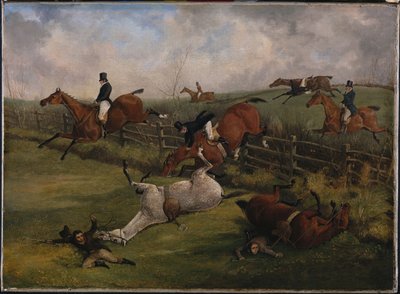 Grand Leicestershiren estejuoksu, 12. maaliskuuta 1829: rikas kohtaus, jota mikään muu maa ei voi näyttää tekijältä Henry Thomas Alken