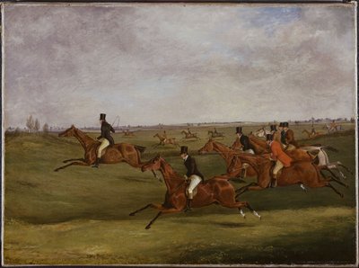 Grand Leicestershiren estejuoksu, 12. maaliskuuta 1829: Going the Pace tekijältä Henry Thomas Alken
