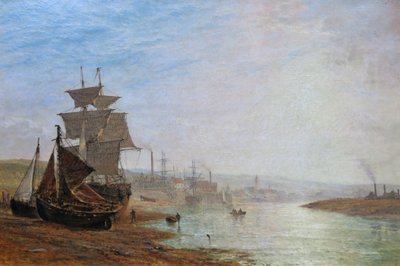 Laskuvesi lähellä Shorehamia, Sussexissa. tekijältä Henry Thomas Dawson