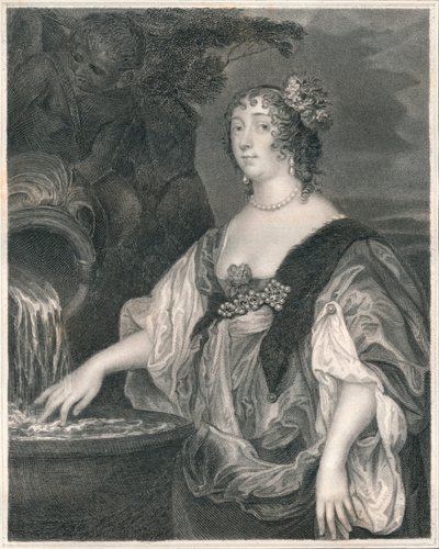 Lucy Percy, Carlislen kreivitär, c1635-1637, 1800-luvun alkupuoli. tekijältä Henry Thomas Ryall