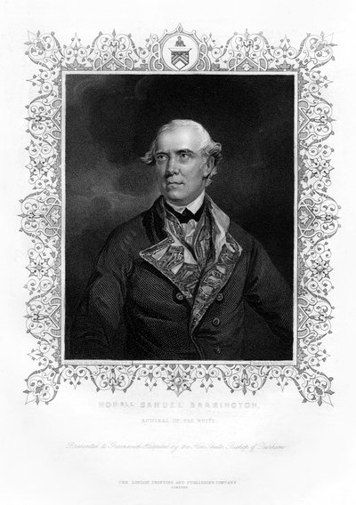 Samuel Barrington, brittiläinen amiraali, 1800-luku. tekijältä Henry Thomas Ryall