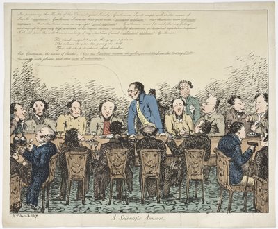 Tieteellinen vuosikirja, 1837 (värillinen etsaus) tekijältä Henry Thomas after De La Beche