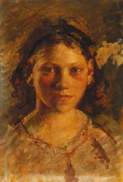 Tytön pää tekijältä Henry Tonks