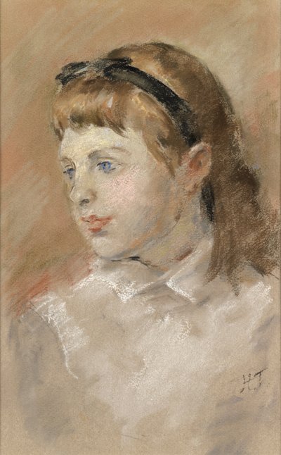 Tytön pää, n. 1920 (pastelli paperille) tekijältä Henry Tonks