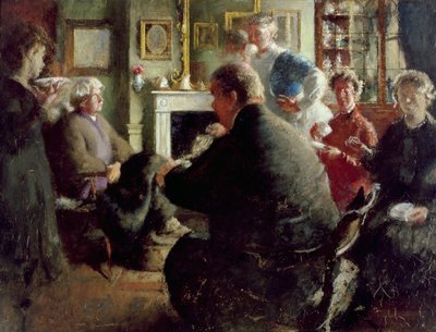 Steer at Home, 109 Cheyne Walk (jouluaattona) n.1929-30. tekijältä Henry Tonks
