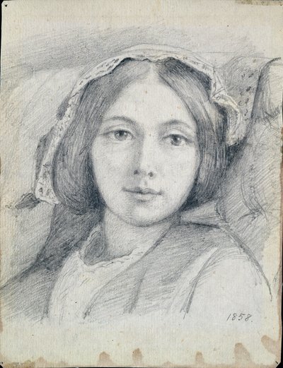 Mary Ellen Meredith, 1858 tekijältä Henry Wallis