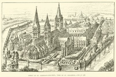 St Germain-des-Presin luostari, St Ignatiuksen aika (kaiverrus) tekijältä Henry William Brewer