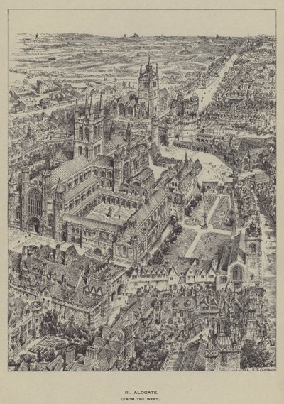 Aldgate, lännestä tekijältä Henry William Brewer