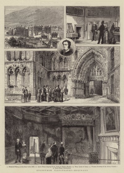 Edinburgh Illustrated, Holyrood tekijältä Henry William Brewer