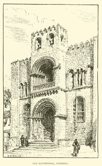 Vanha katedraali, Coimbra (kaiverrus) tekijältä Henry William Brewer